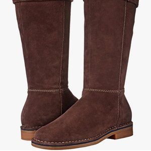 Hush Puppies Cerise Catelyn brown suede boots 8.5